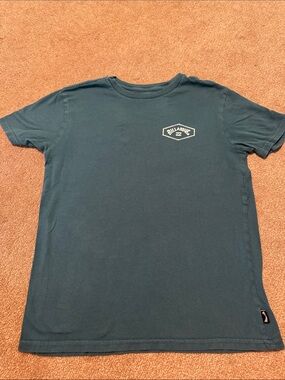 Billabong boys Deep Teal Small Logo Short Sleeve Tee